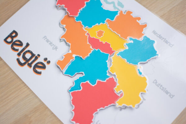 Landkaart België met Provincies - Afbeelding 3